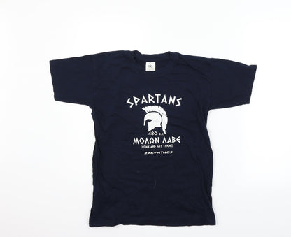 bec Girls Blue   Basic T-Shirt Size 12 Years  - Spartans