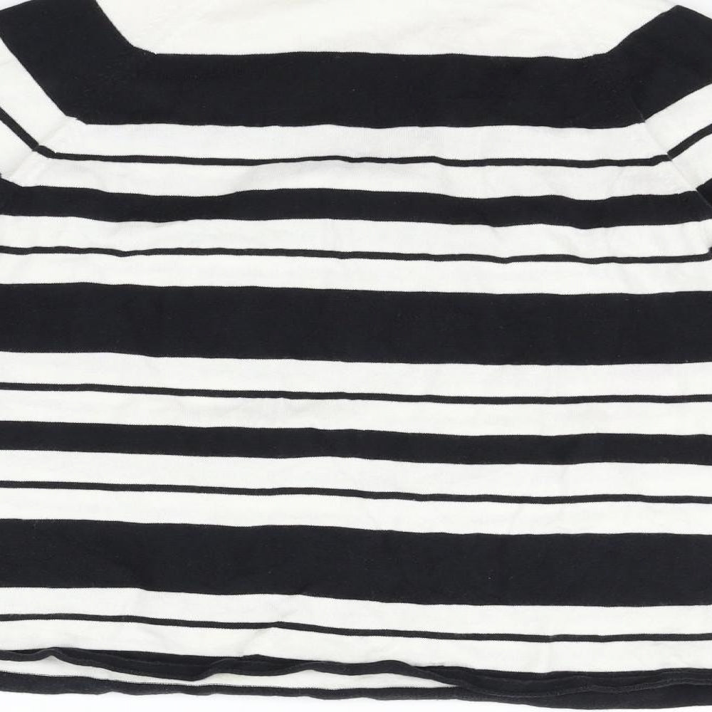 Marks & Spencer Womens Silver Striped  Pullover Jumper Size S