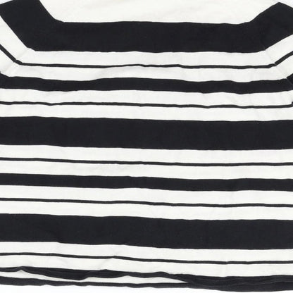 Marks & Spencer Womens Silver Striped  Pullover Jumper Size S