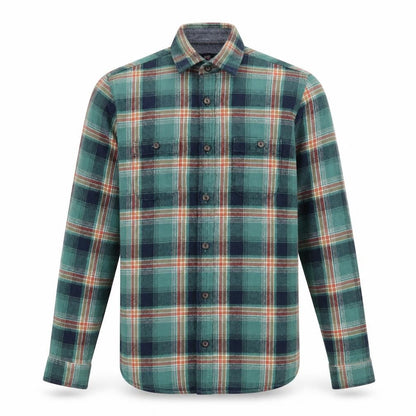 Mens UK Size S Easy Green  Button-Up Long Sleeve Casual Shirt
