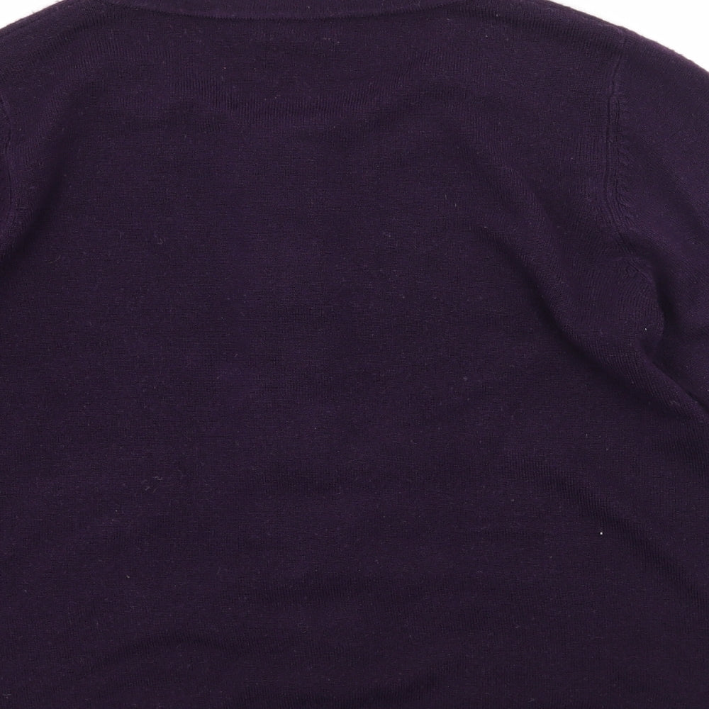 F&F Womens Purple  Knit Cardigan Jumper Size 14