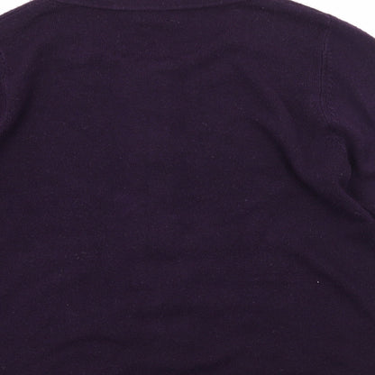 F&F Womens Purple  Knit Cardigan Jumper Size 14
