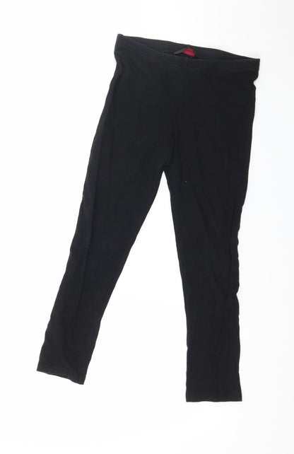 Miss Selfridge Womens Black  Jersey Capri Leggings Size 10 L20 in