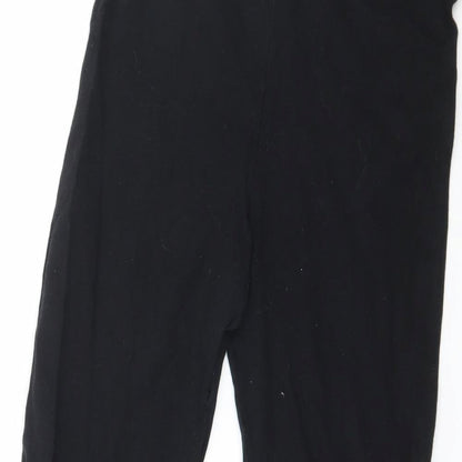 Miss Selfridge Womens Black  Jersey Capri Leggings Size 10 L20 in