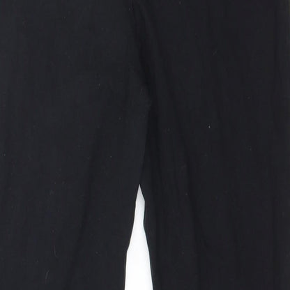 Miss Selfridge Womens Black  Jersey Capri Leggings Size 10 L20 in