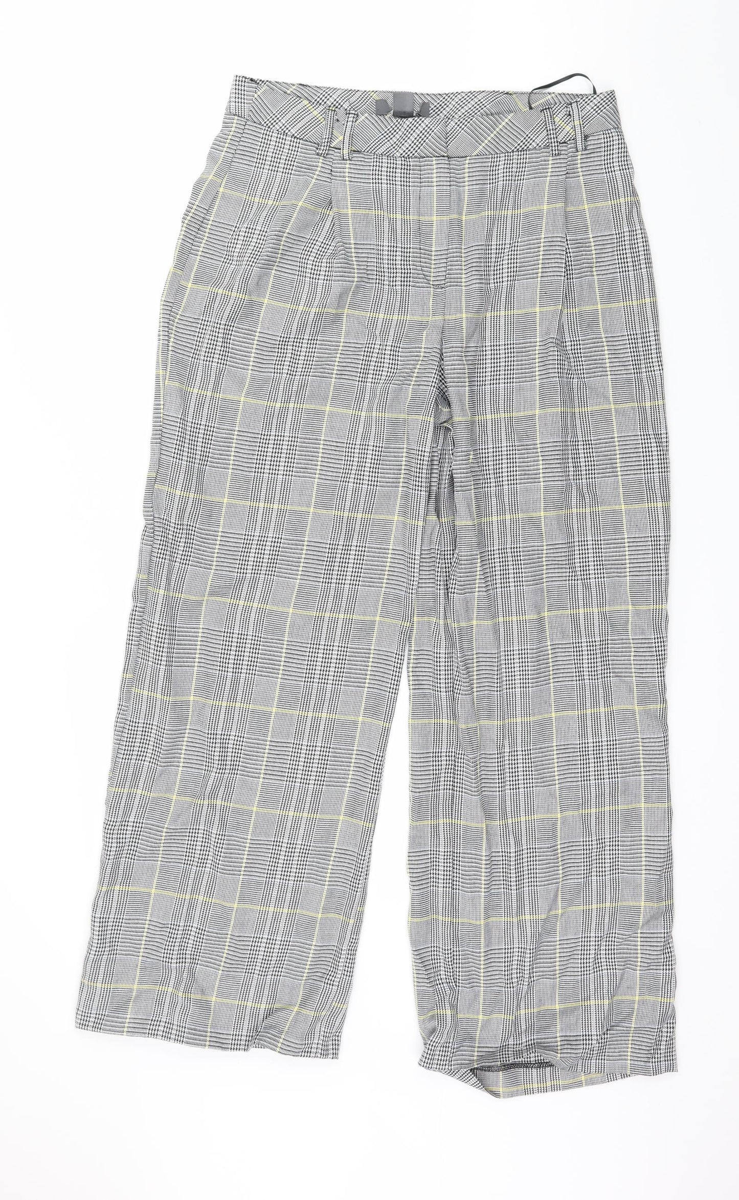 Womens UK Size 14 Preworn Regular Fit  Grey Trousers