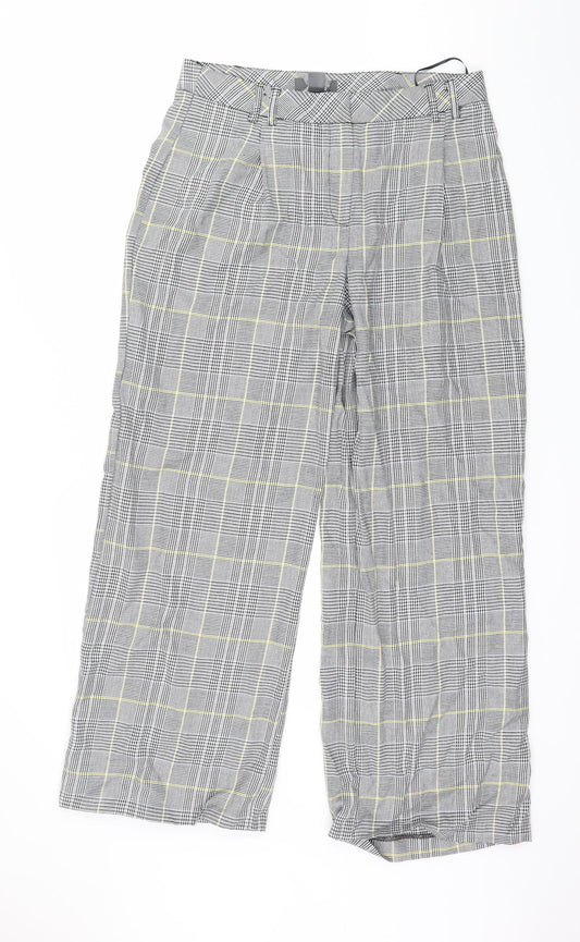 Womens UK Size 14 Preworn Regular Fit  Grey Trousers