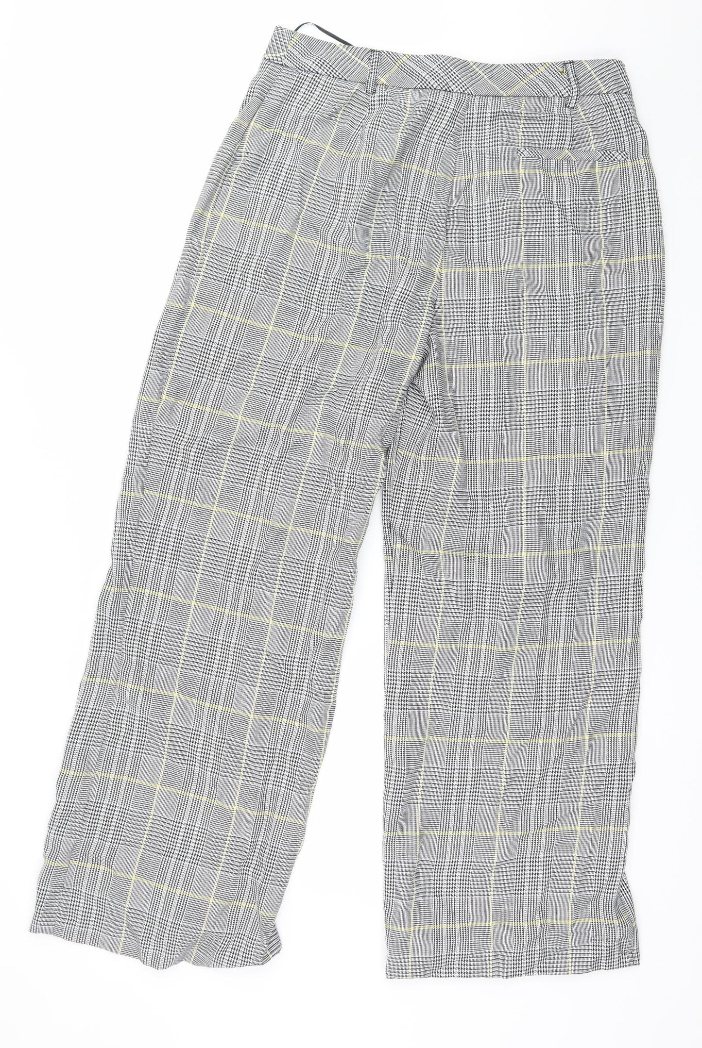 Womens UK Size 14 Preworn Regular Fit  Grey Trousers