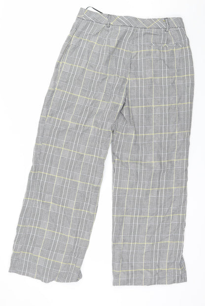 Womens UK Size 14 Preworn Regular Fit  Grey Trousers