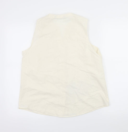 Bonmarché Womens Ivory   Basic Blouse Size 14