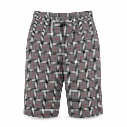 Confidence in Textiles Womens Grey Plaid  Bermuda Shorts Size 30 in