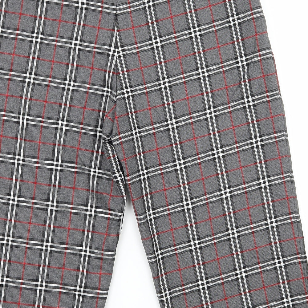 Confidence in Textiles Womens Grey Plaid  Bermuda Shorts Size 30 in