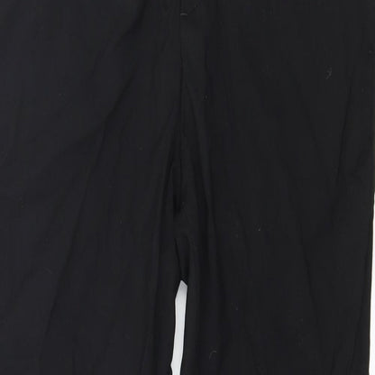 Womens UK Size 30 in H&M Regular Fit  Black Trousers