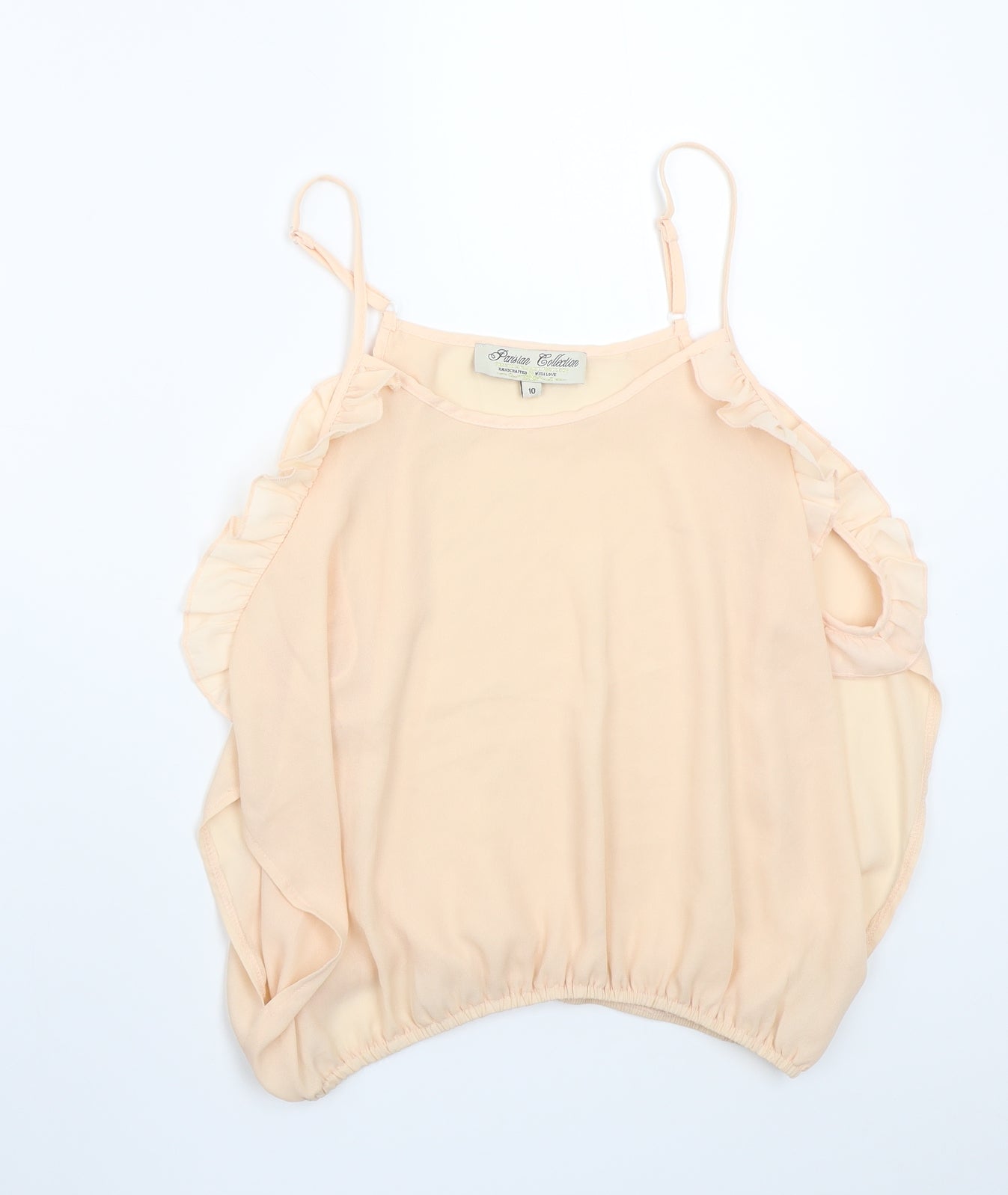 Parisian Womens Pink   Basic T-Shirt Size 10