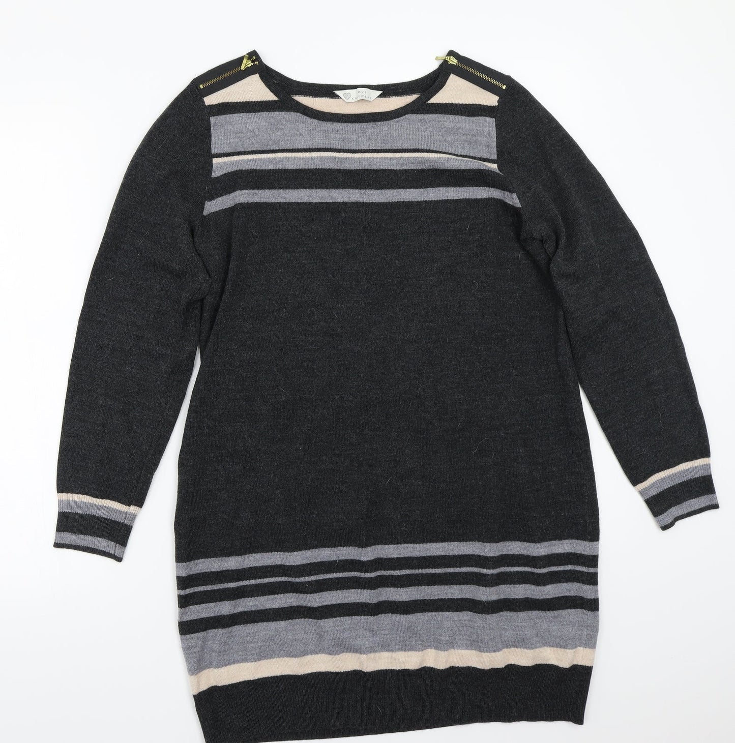 BHS Womens Grey   Pullover Jumper Size 14