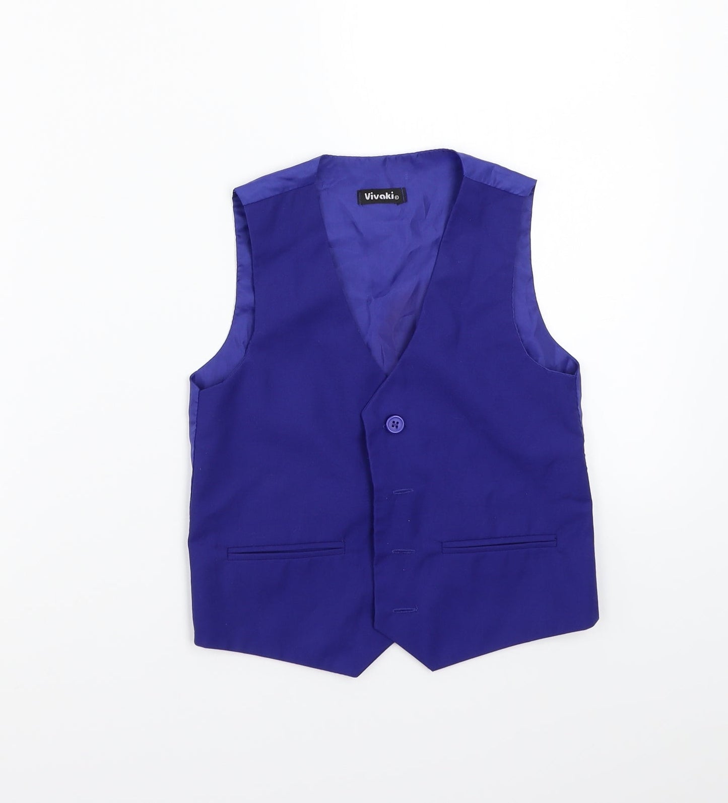 VivaKi Boys Blue   Jacket Waistcoat Size 5 Years