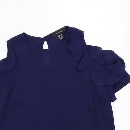 Primark Womens Blue   Basic T-Shirt Size 6