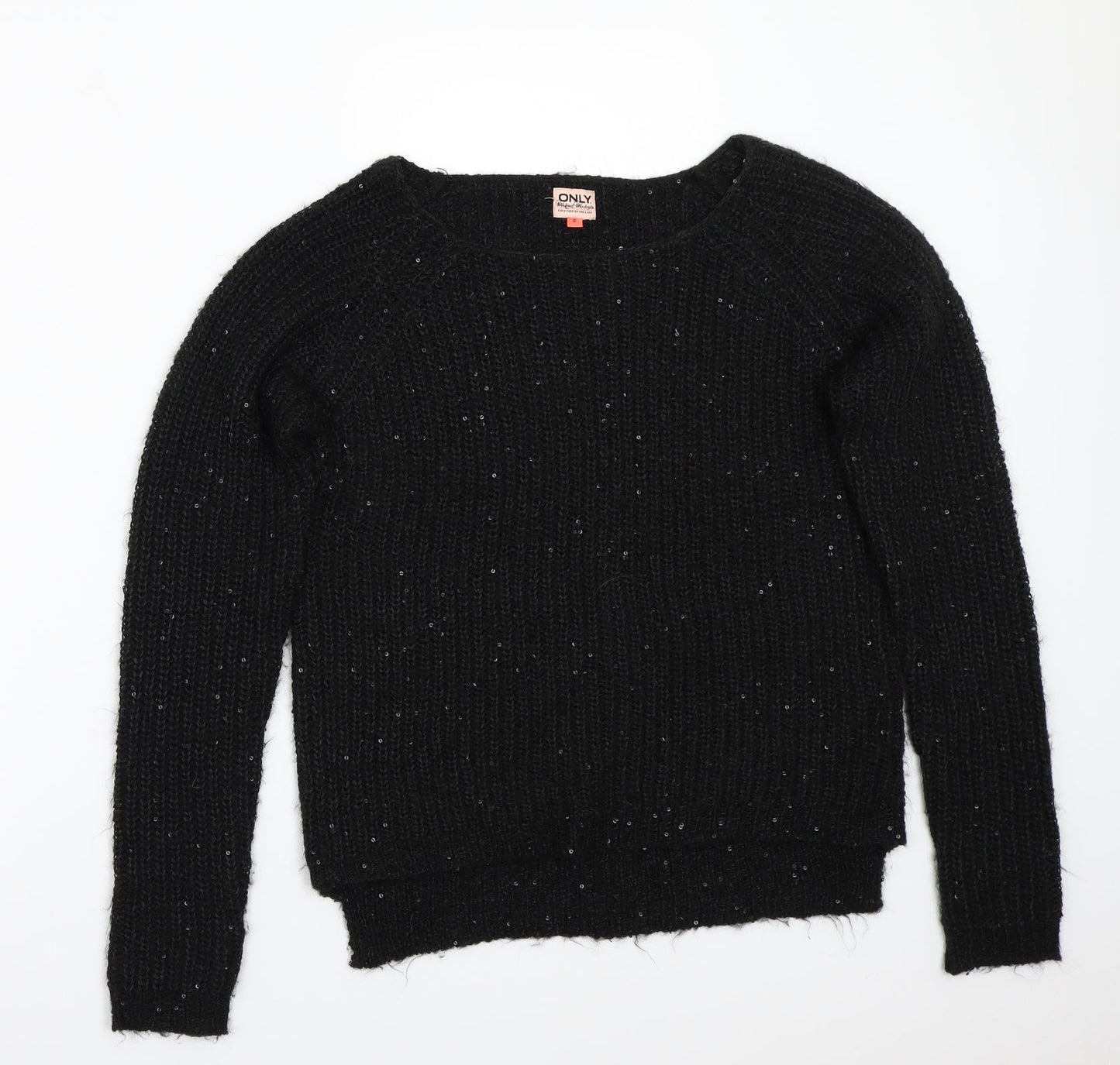 Only Womens Black   Pullover Jumper Size S