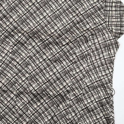 Womens UK Size 12 BM Beige Basic Button-Up