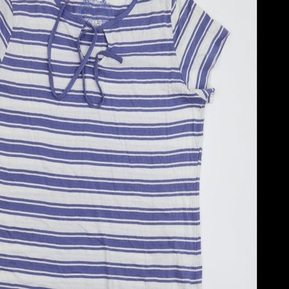 BM Womens Multicoloured Striped  T-Shirt Dress  Size S