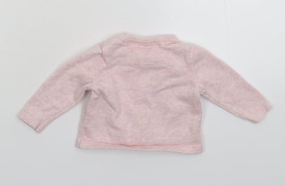 Earlydays Girls Pink  Knit Cardigan Jumper Size 0-3 Months