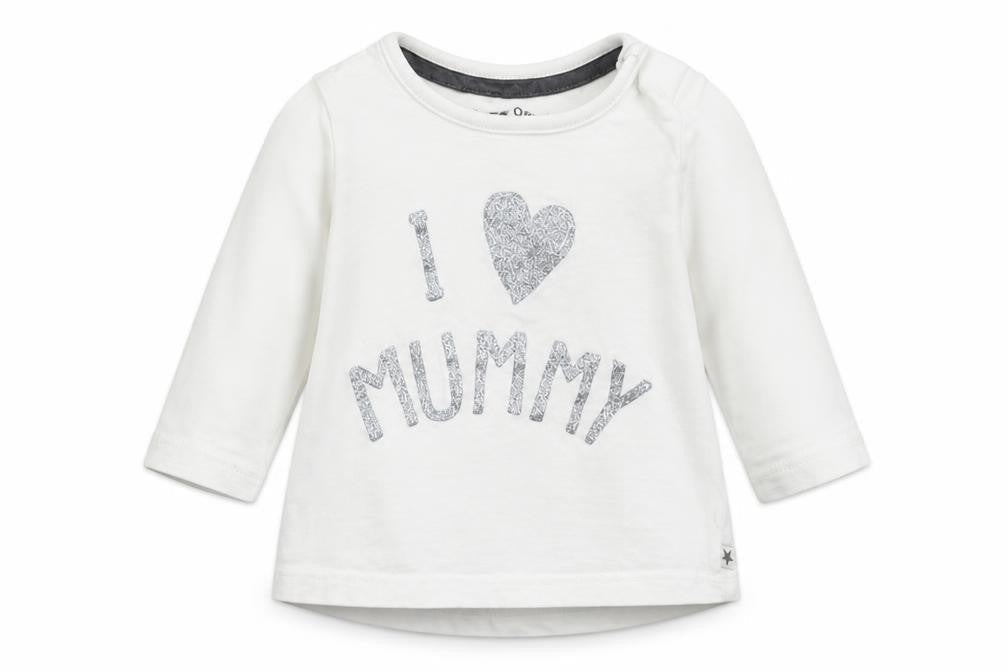 Front view of F&F Baby White Basic T-Shirt, size 0-3, Months