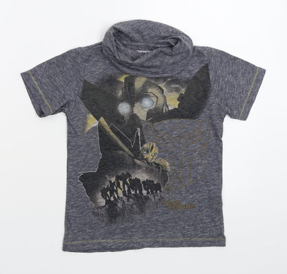 Next Boys Grey   Basic T-Shirt Size 5 Years  - Transformers