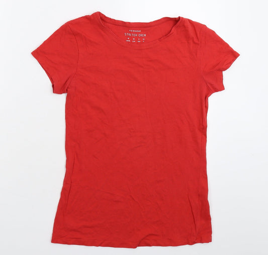 Primark Womens Red   Basic T-Shirt Size 10