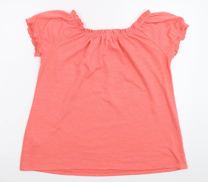 Papaya Womens Pink   Basic T-Shirt Size 12