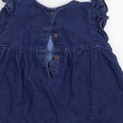 Matalan Girls Blue  Denim Fit & Flare  Size 2-3 Years