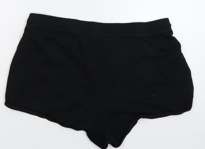 Papaya Womens Black   Hot Pants Shorts Size 14