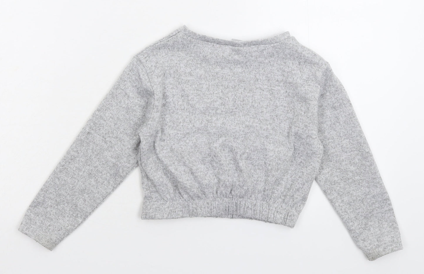 Matalan Girls Grey   Pullover Jumper Size 4 Years