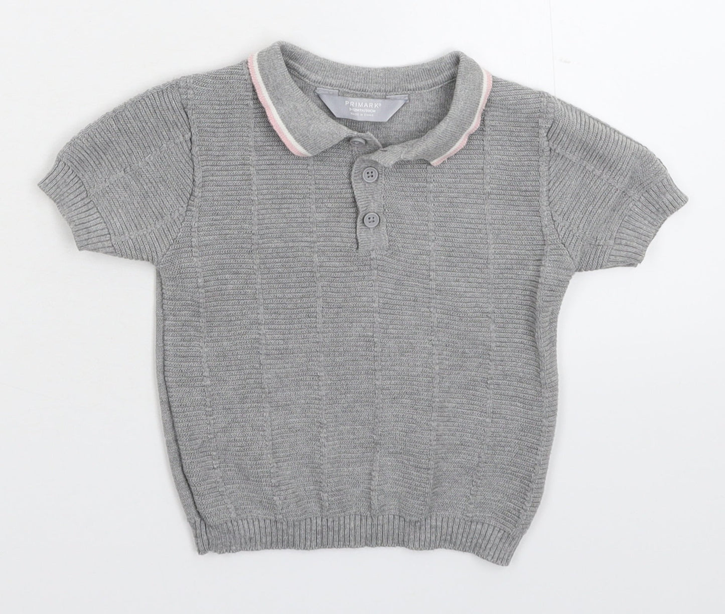 Primark Baby Grey  Knit Pullover Jumper Size 9-12 Months