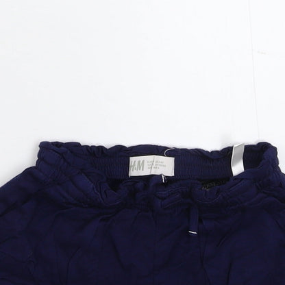 H&M Girls Blue   Hot Pants Shorts Size 3-4 Years