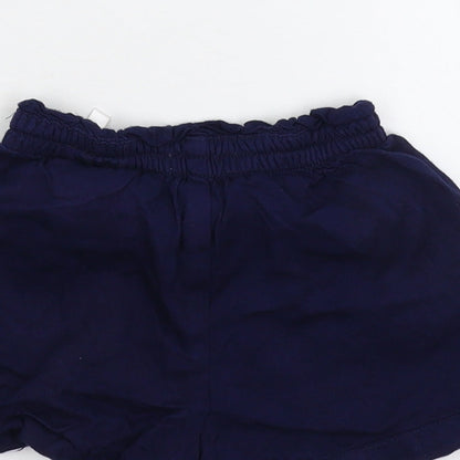 H&M Girls Blue   Hot Pants Shorts Size 3-4 Years