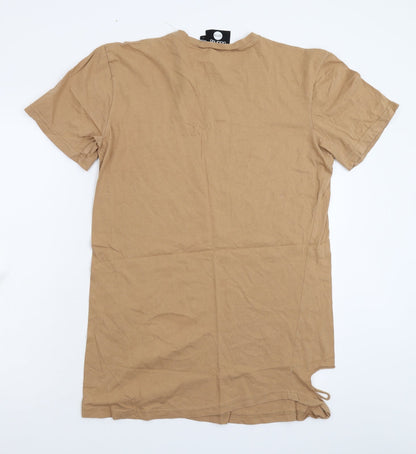 Mens UK Size M Boohoo Beige  T-Shirt