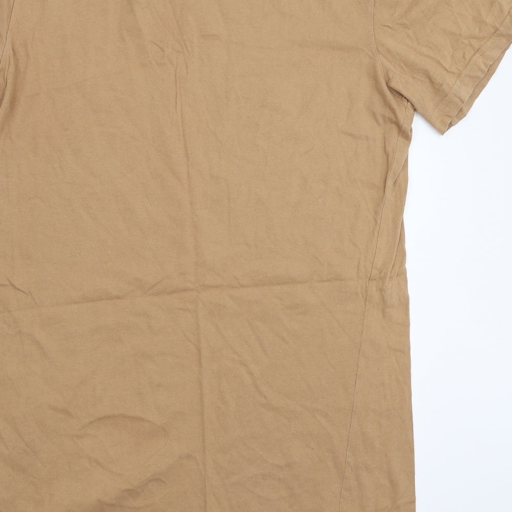 Mens UK Size M Boohoo Beige  T-Shirt