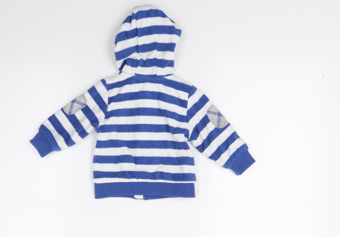 Early days Boys Blue Striped Fleece Jacket Coat Size 3-6 Months