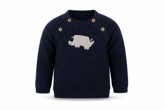 Tue Baby Blue  Knit Pullover Jumper Size 3-6 Months