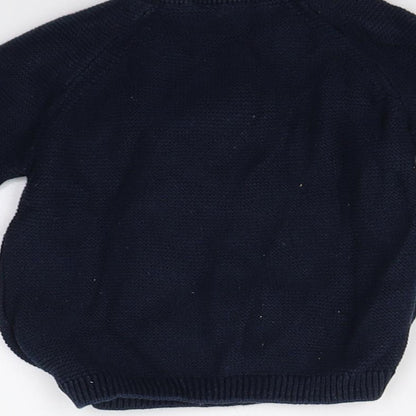 Tue Baby Blue  Knit Pullover Jumper Size 3-6 Months