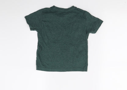 Primark Boys Green   Basic T-Shirt Size 3-4 Years  - New York