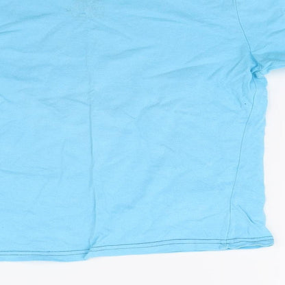 Primark Boys Blue  Jersey Basic T-Shirt Size 6-7 Years  - football