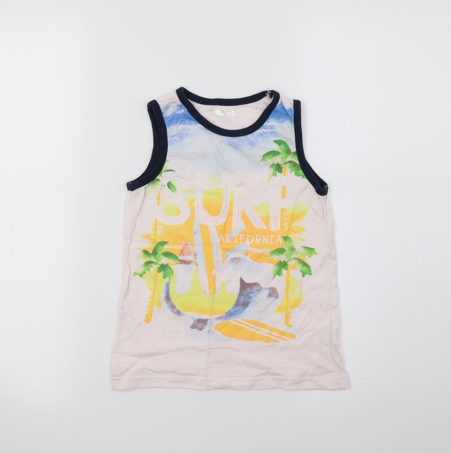 Preworn Boys Pink   Basic Tank Size 5-6 Years  - California
