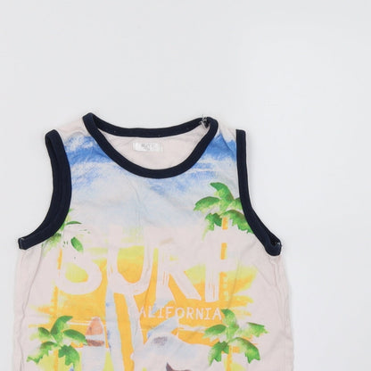 Preworn Boys Pink   Basic Tank Size 5-6 Years  - California
