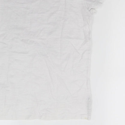 NEXT Girls White   Tunic T-Shirt Size 7-8 Years  - Monkey Face