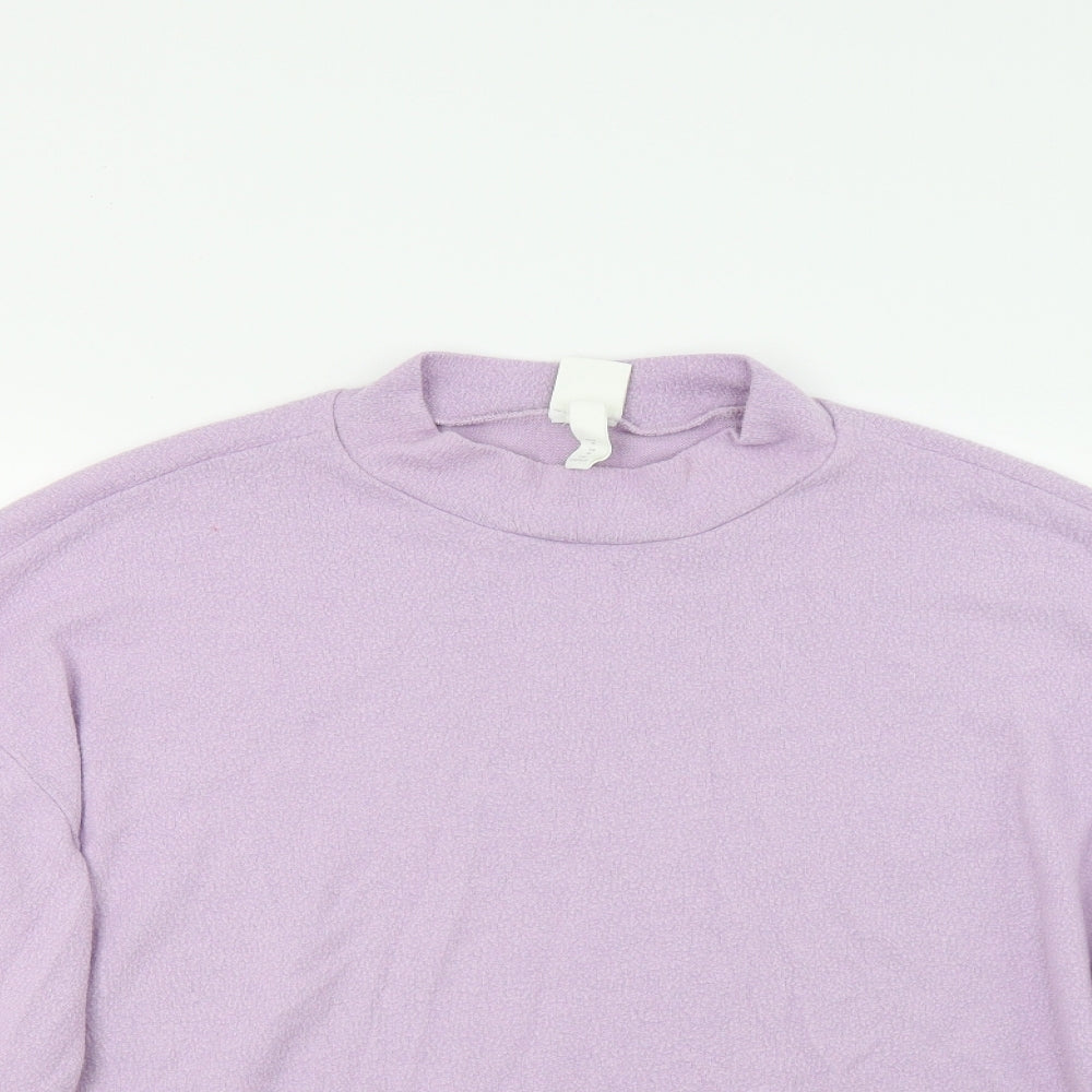 H&M Womens Purple   Pullover Sweatshirt Size M