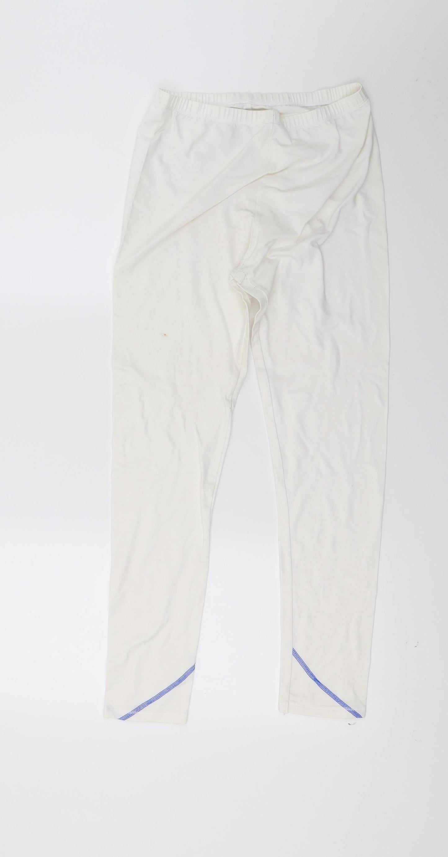 marks  Girls White   Jogger Trousers Size 13 Years - LEGGING
