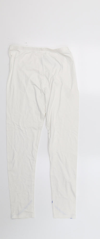 marks  Girls White   Jogger Trousers Size 13 Years - LEGGING