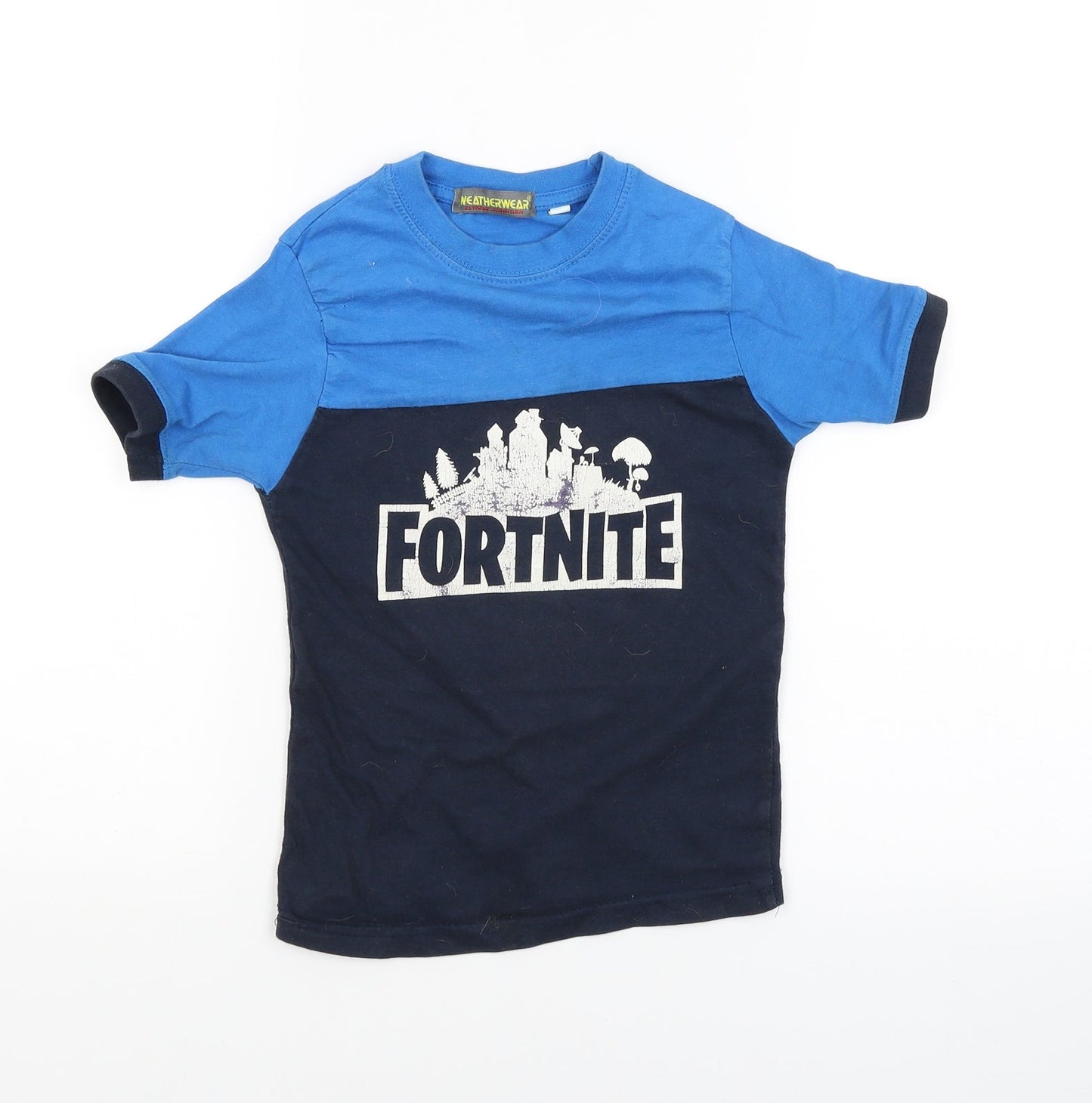 weatherwear Boys Blue   Basic T-Shirt Size 5-6 Years  - fortnite
