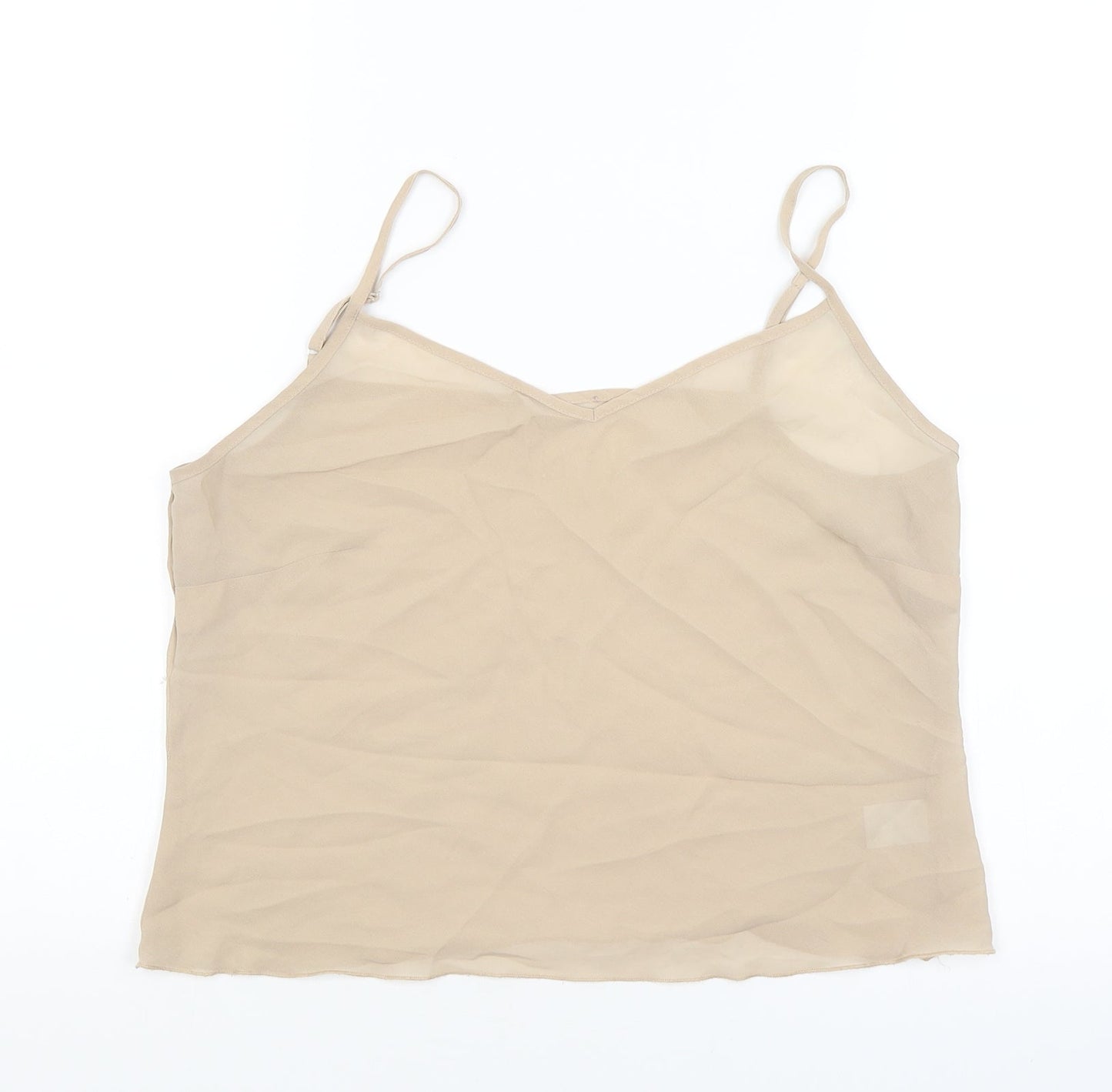 stephen Womens Beige   Basic Tank Size S
